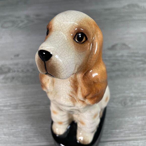 Vintage Takahashi 8in Cocker Spaniel Dog Porcelain Figurine Bookend Japanese - Picture 7 of 12